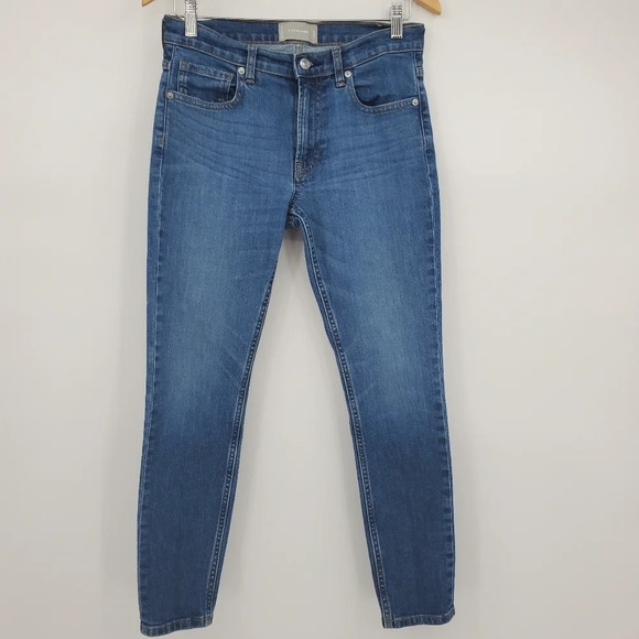 EVERLANE Mid-Rise Medium Wash Denim Jeans 28 - Picture 1 of 14
